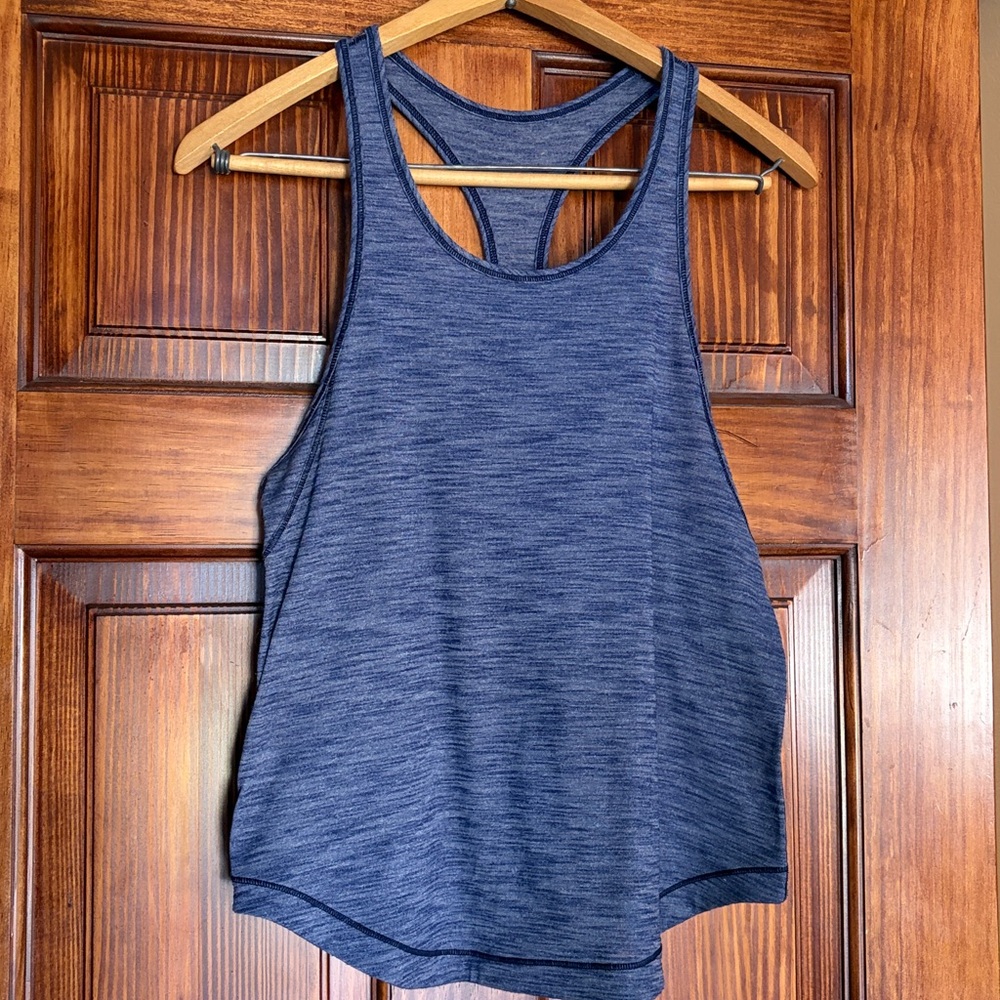 Lululemon Long Distance Tank in Heathered Blueberry Jam sz 6